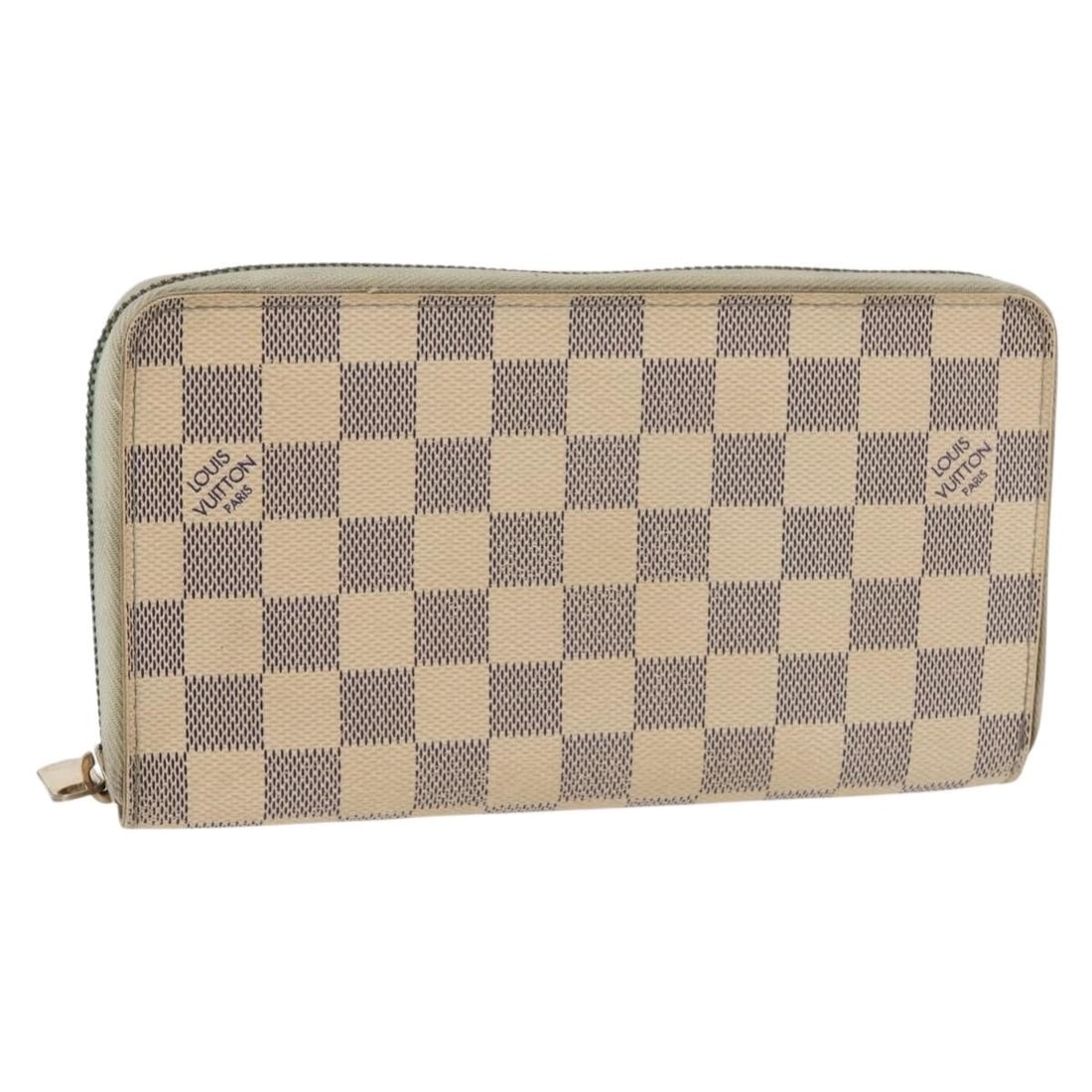 LOUIS VUITTON Damier Azur Zippy Organizer Long Wallet N60012 Auth (1 of 18)