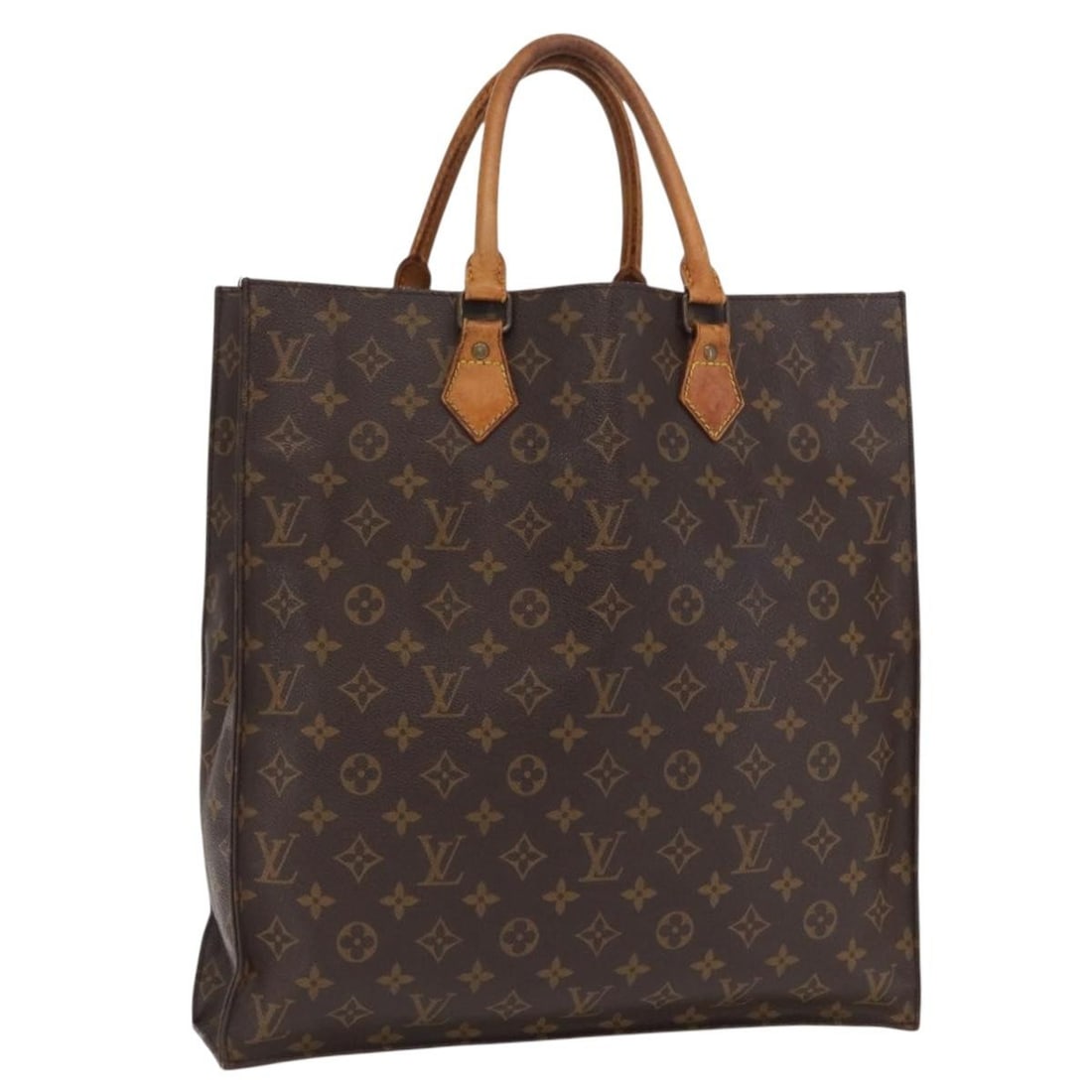 Monogram Canvas Sac Plat Handbag by Louis Vuitton M51140 France: Monogram Canvas Sac Plat Handbag by Louis Vuitton M51140 France This LOUIS VUITTON Monogram Sac Plat Hand Bag features the signature monogram canvas and classic styling. The bag is made in France and