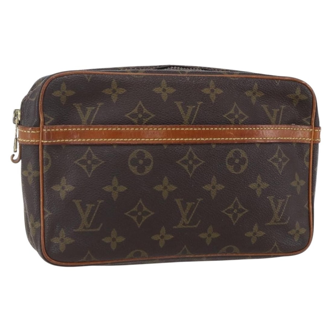 LOUIS VUITTON Monogram Compiegne 23 Clutch Bag M51847 Auth (1 of 18)