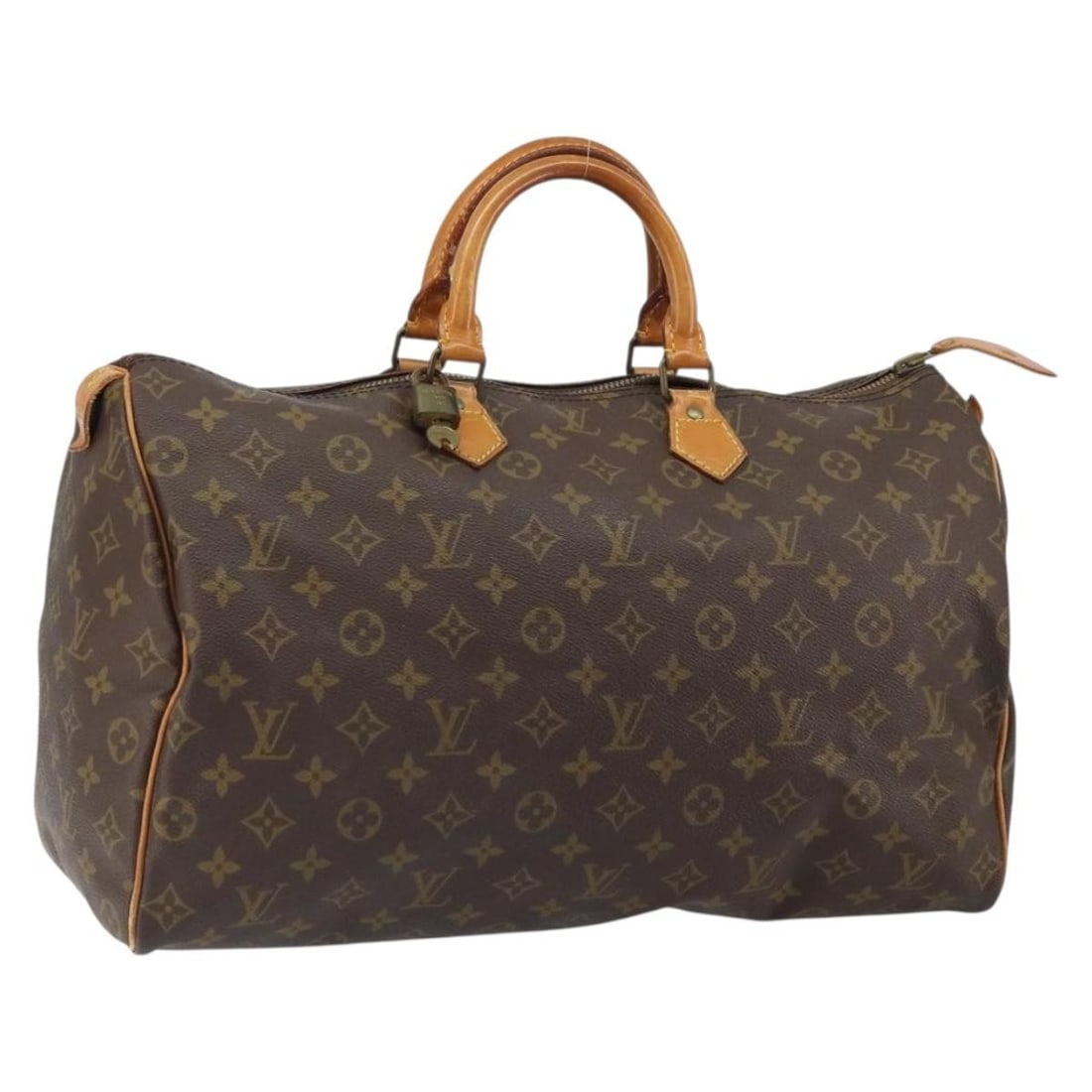 Louis Vuitton Speedy 40 Monogram Canvas Handbag M41522 with Padlock and Key (1 of 18)
