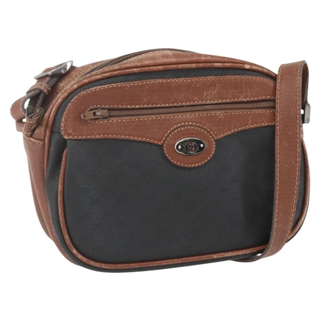 Black GUCCI Micro GG Supreme PVC Leather Shoulder Bag Italy: Black GUCCI Micro GG Supreme PVC Leather Shoulder Bag Italy This Gucci Micro GG Supreme shoulder bag features a black PVC leather exterior with micro GG canvas accents. Made in Italy, the bag is desig