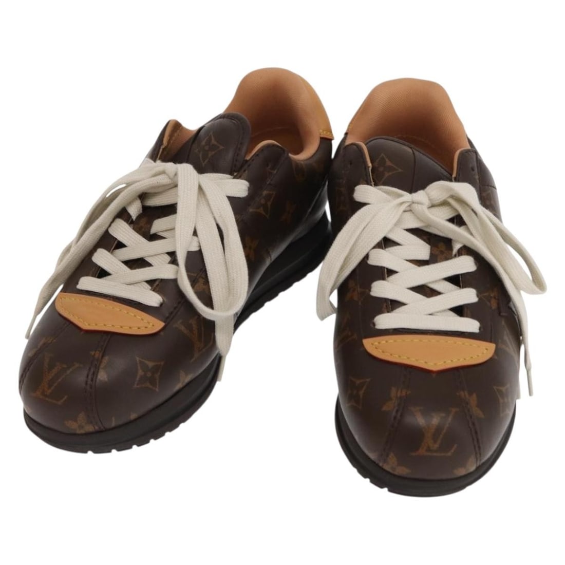 Monogram Canvas Butter Soft Sneakers by Louis Vuitton 1AIKVD with Dust Bag and Box: Monogram Canvas Butter Soft Sneakers by Louis Vuitton 1AIKVD with Dust Bag and Box These Louis Vuitton Butter Soft Sneakers feature a signature Monogram canvas upper with a classic monogram pattern. D