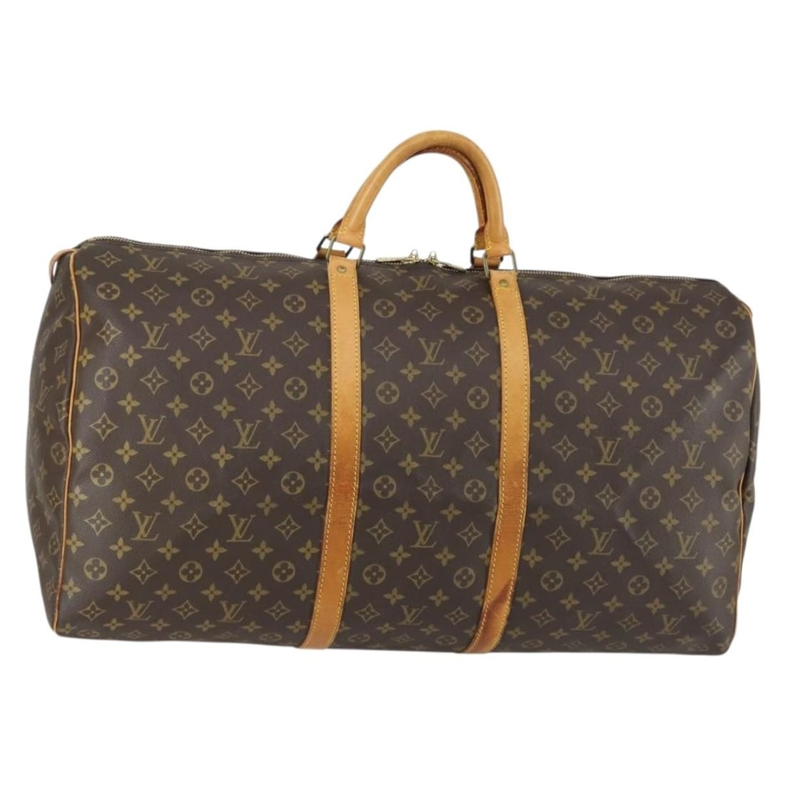 Keepall 60 Boston Bag in Monogram Canvas by Louis Vuitton M41422: Keepall 60 Boston Bag in Monogram Canvas by Louis Vuitton M41422 This is a Louis Vuitton Monogram Keepall 60 Boston Bag crafted from signature monogram canvas. The bag features a spacious interior, du