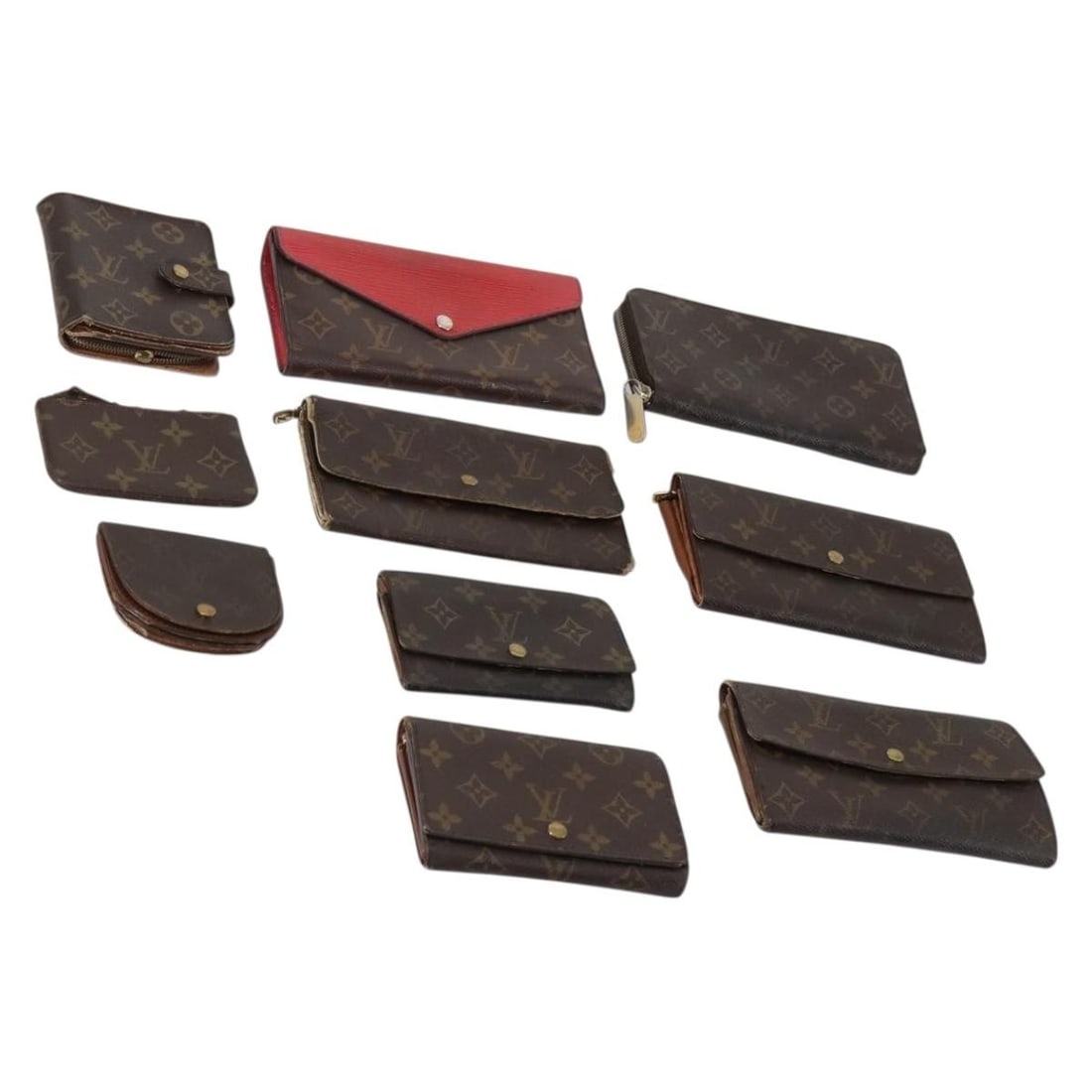 LOUIS VUITTON Monogram Wallet 10 Set Authentic CB124 (1 of 18)