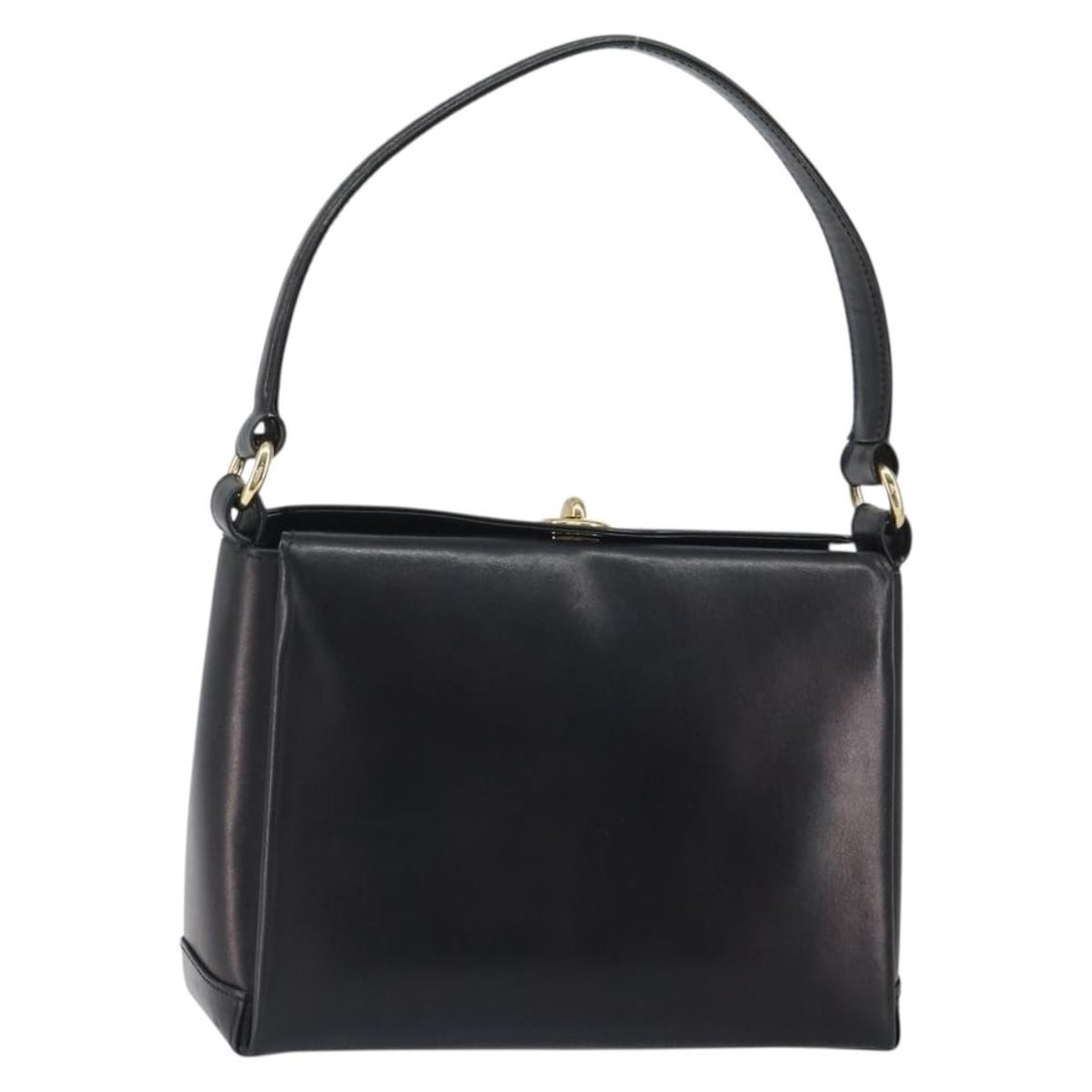 Gucci Black Leather Shoulder Bag with Gold Accents Made in Italy: Gucci Black Leather Shoulder Bag with Gold Accents Made in Italy This Gucci shoulder bag features black leather with gold-tone accents. Designed for everyday use, it offers a structured silhouette wit