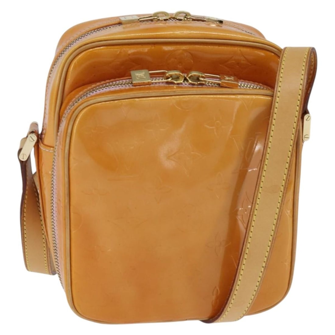 LOUIS VUITTON Monogram Vernis Wooster Shoulder Bag Marshmallow Pink M91037 (1 of 18)