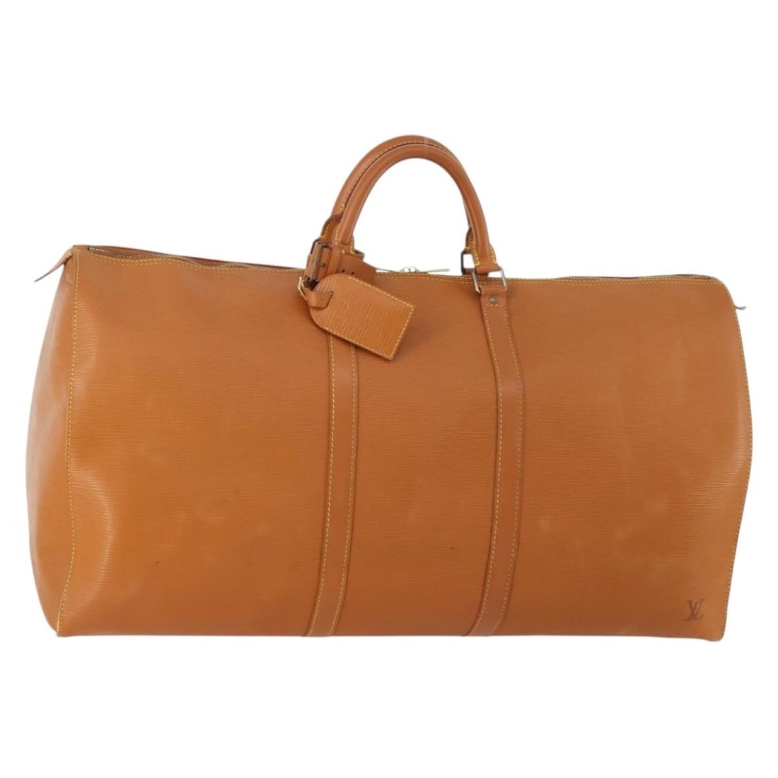 Brown Epi Leather Keepall 60 Boston Bag by Louis Vuitton M42948 (1 of 18)