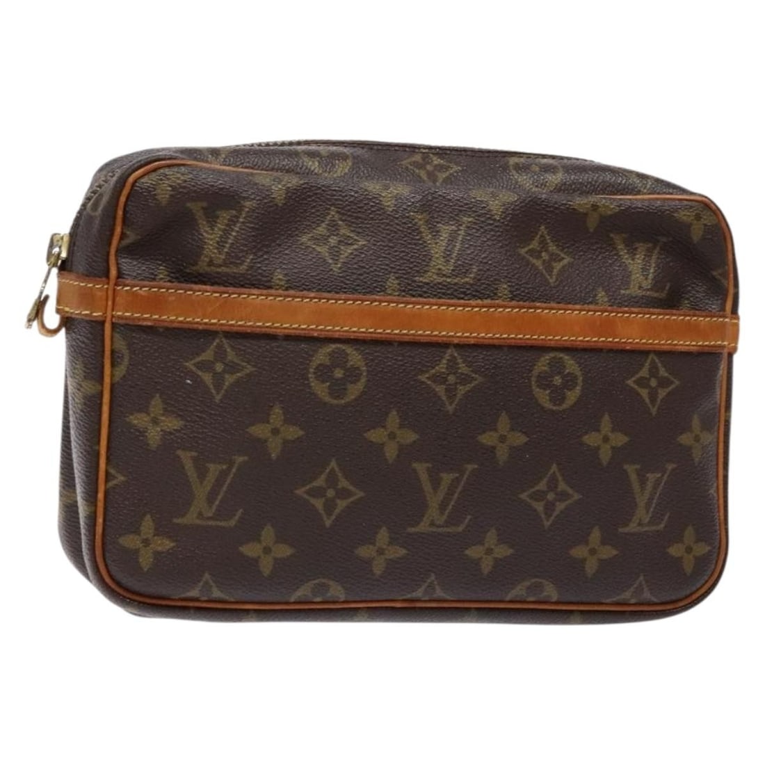 LOUIS VUITTON Monogram Compiegne 23 Clutch Bag M51847 Authentic France (1 of 18)