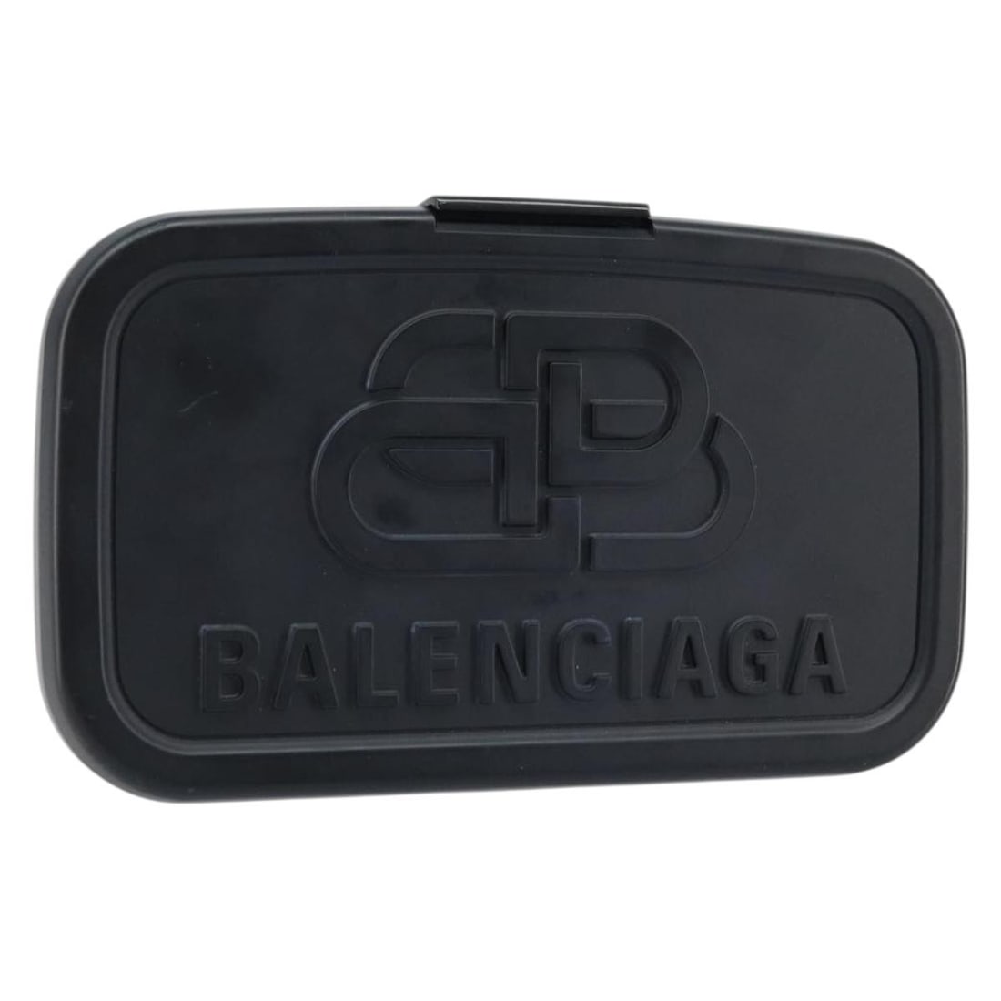 Balenciaga Black Plastic Lunch Box Inspired Womens Clutch Bag 638209 (1 of 18)