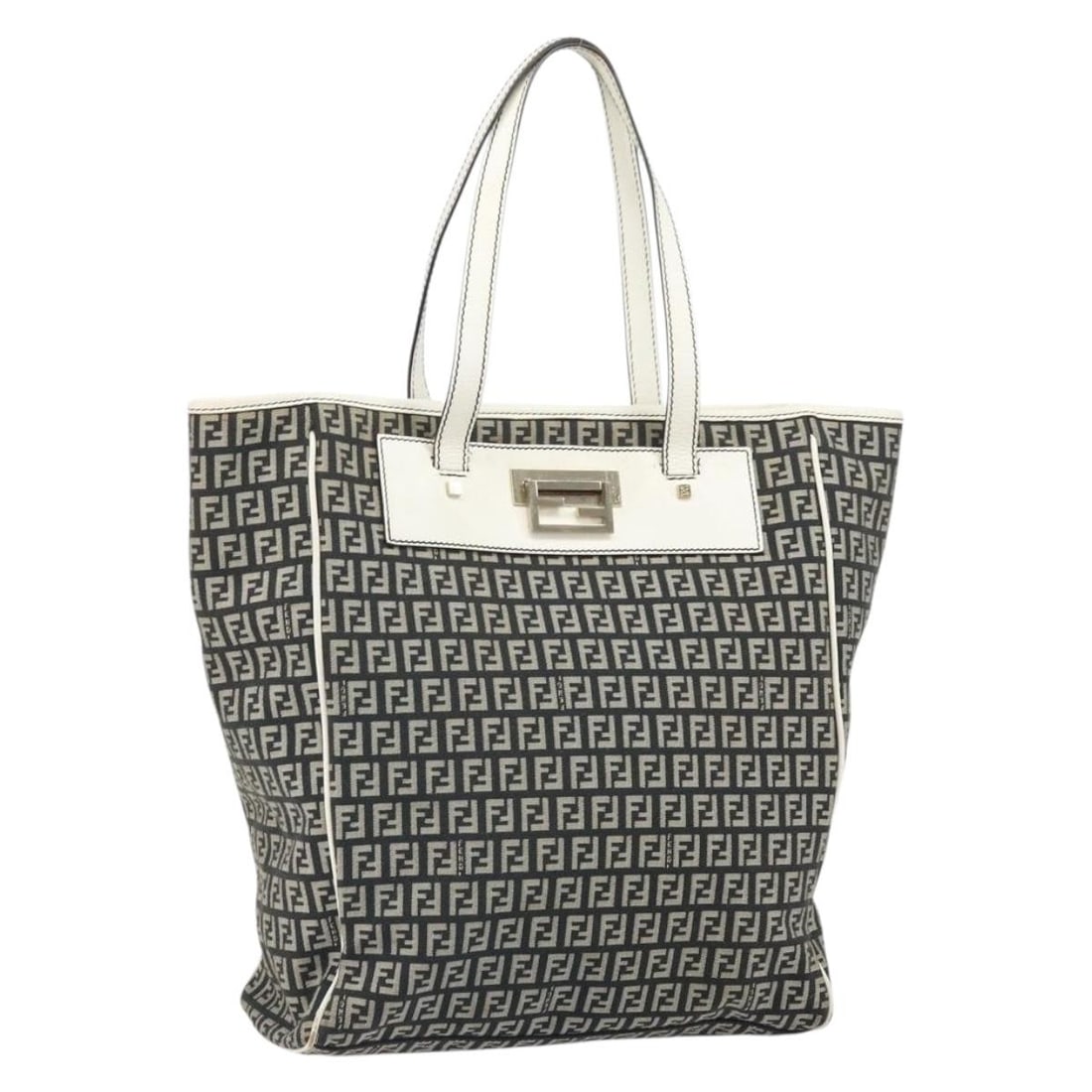 Fendi Zucchino Black Gold Canvas Tote Bag for Women: Fendi Zucchino Black Gold Canvas Tote Bag for Women This FENDI Zucchino Canvas Tote Bag features the brand's signature black and gold Zucchino canvas. Designed for women, the bag offers ample space an