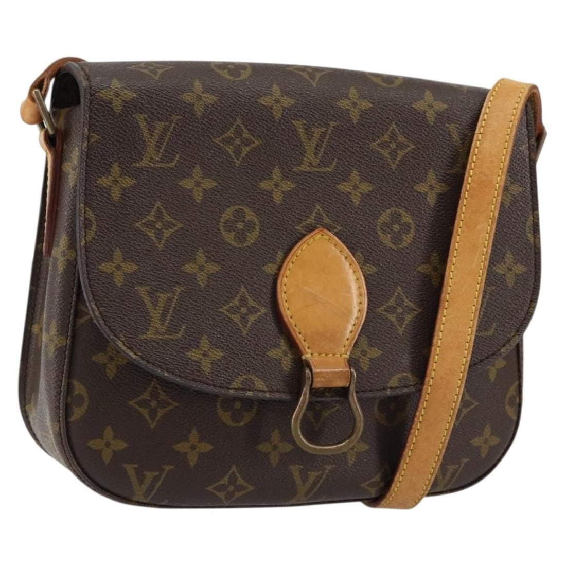 LOUIS VUITTON Monogram Saint Cloud GM Shoulder Bag M51242 Vintage Auth (1 of 18)