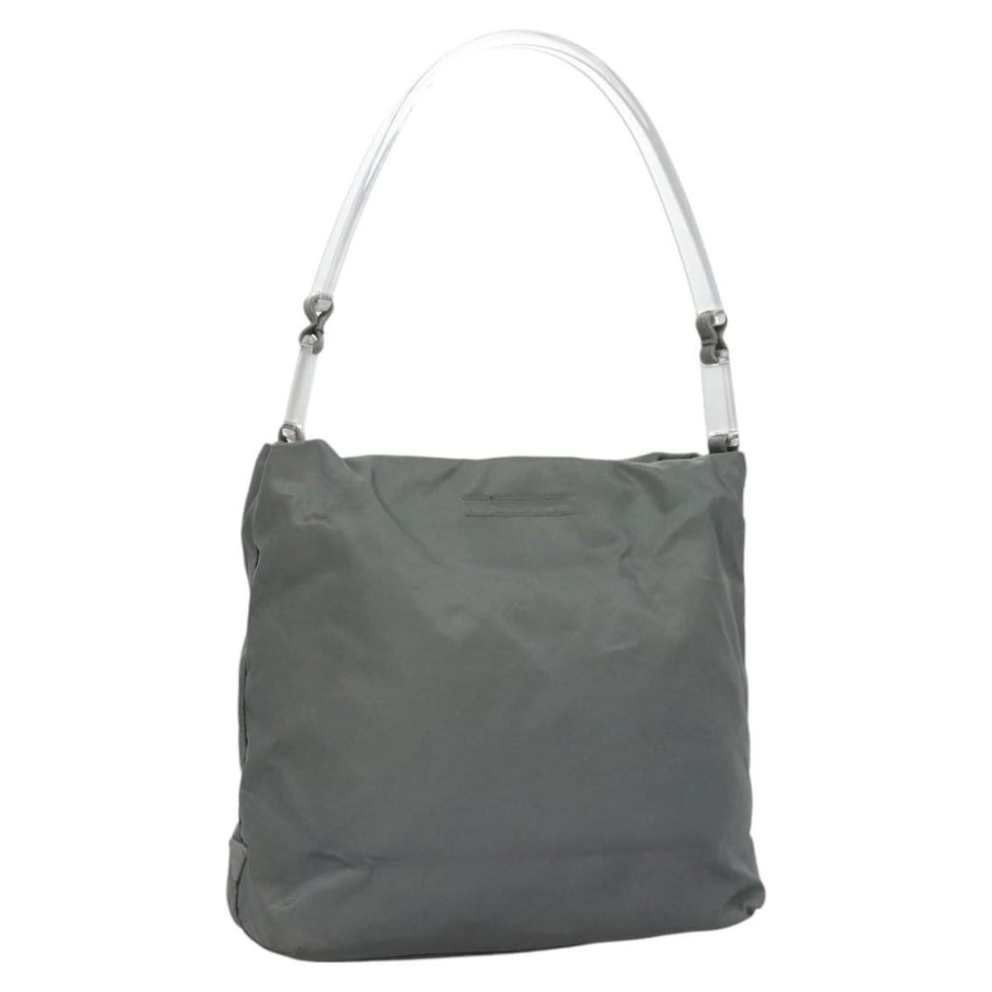 Prada Gray Nylon Women's Shoulder Bag from Italy (1 of 18)