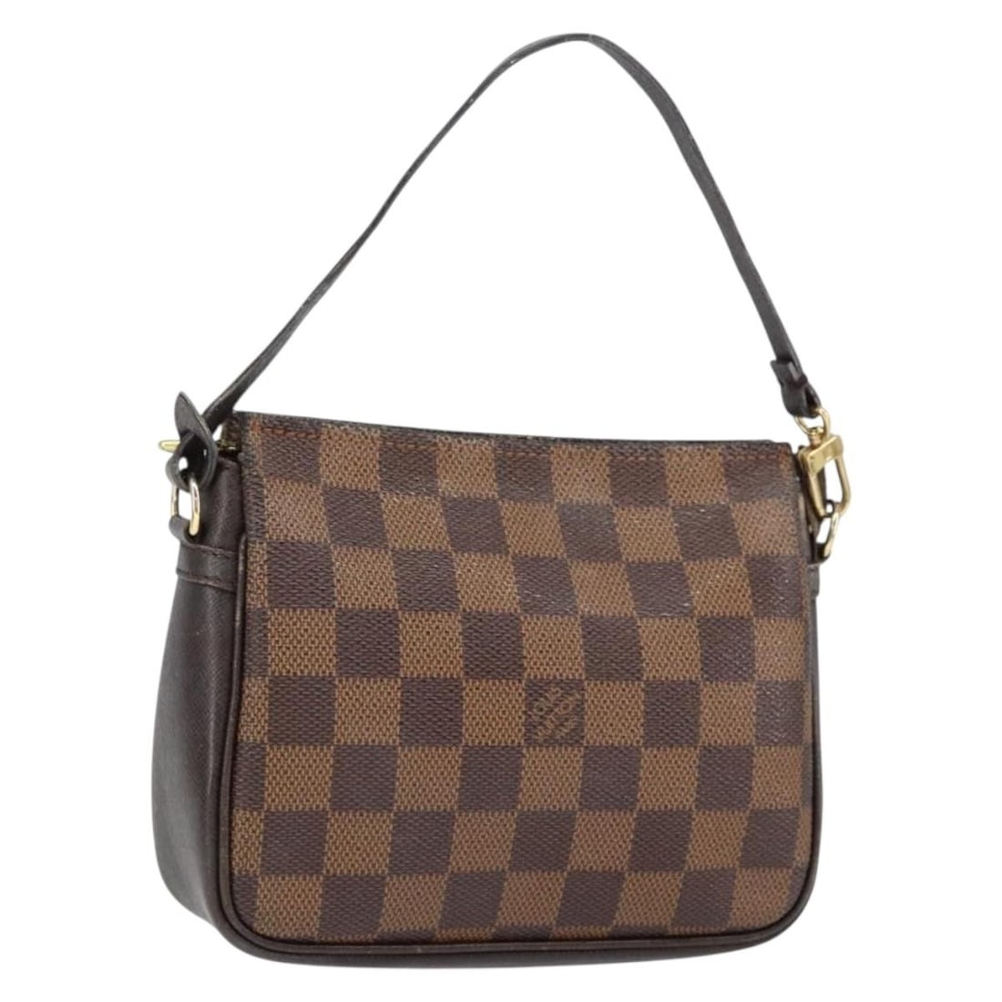 LOUIS VUITTON Damier Ebene Makeup Pouch N51982 Auth France (1 of 18)