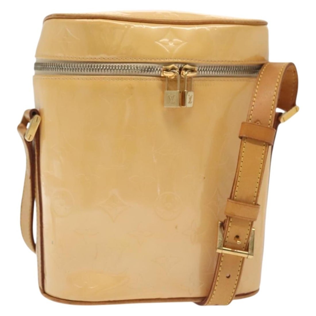 Louis Vuitton Vernis Sullivan Vertical Bag Marshmallow Pink M91298 Auth (1 of 18)