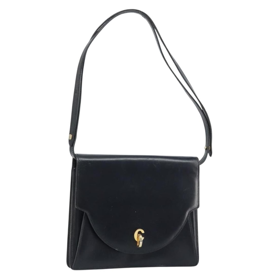 Black Leather Christian Dior Shoulder Purse with Gold Accents for Women: Black Leather Christian Dior Shoulder Purse with Gold Accents for Women This Christian Dior shoulder bag is crafted from black leather with gold-tone accents. Designed for women, it features an adjust