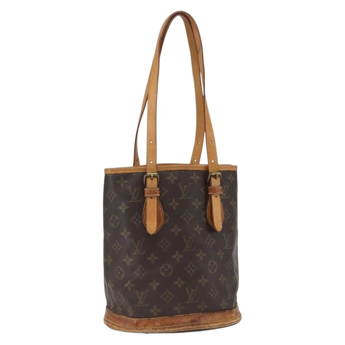 Louis Vuitton Monogram Canvas Bucket PM Shoulder Bag M42238 with Pouch (1 of 18)