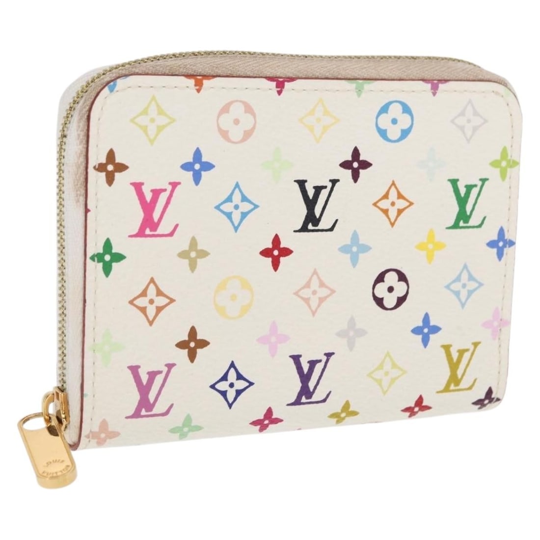 Louis Vuitton Multicolor Monogram Zippy Coin Purse in White Canvas M93741 (1 of 18)