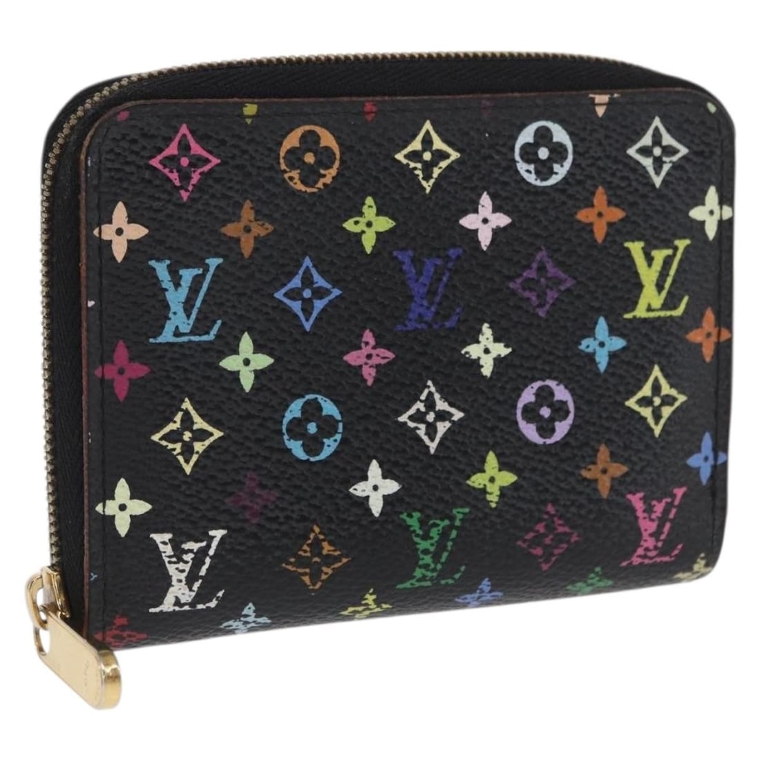 Louis Vuitton Multicolor Monogram Zippy Coin Purse Black Canvas M93740 (1 of 18)