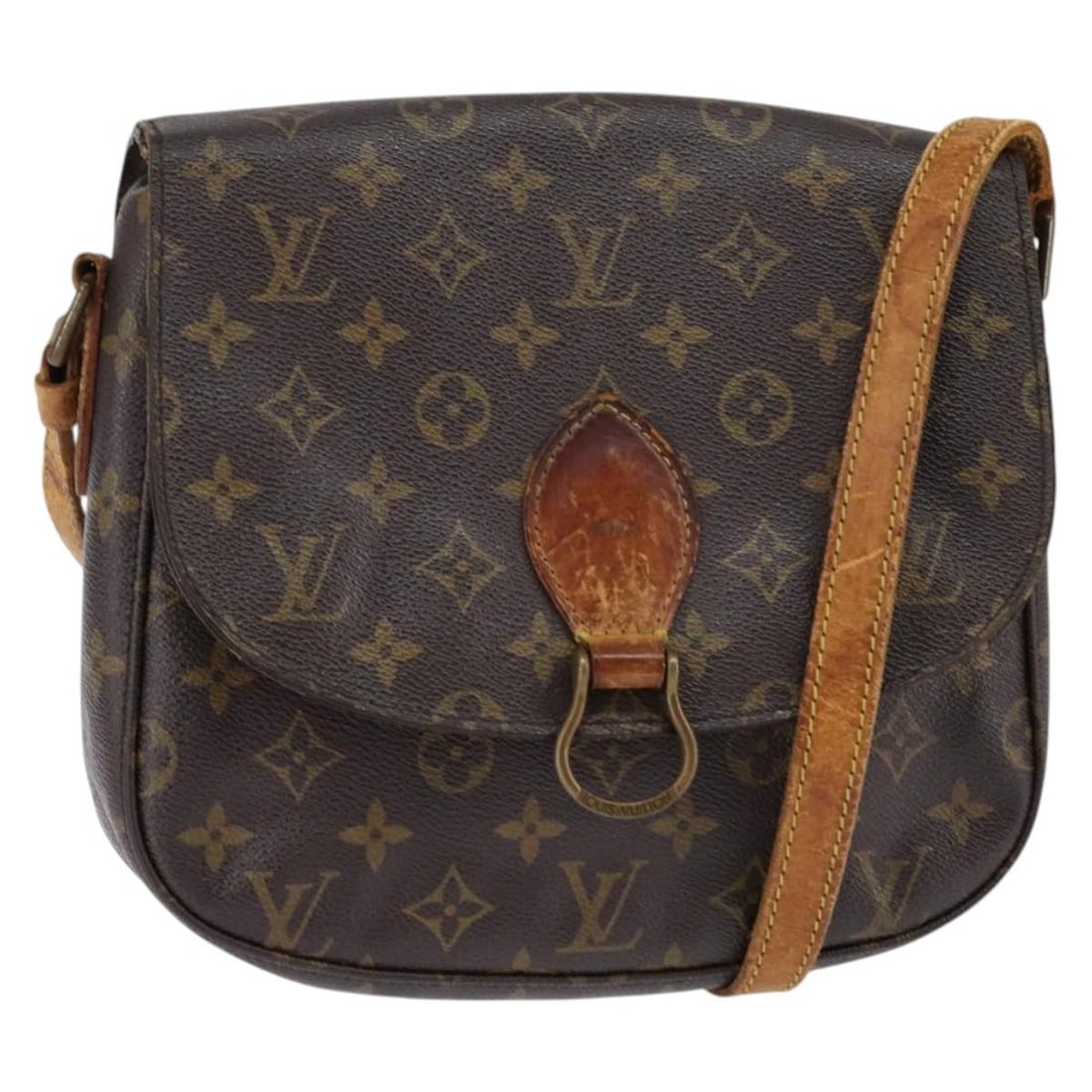 LOUIS VUITTON Monogram Saint Cloud GM Shoulder Bag M51242 France Auth (1 of 18)