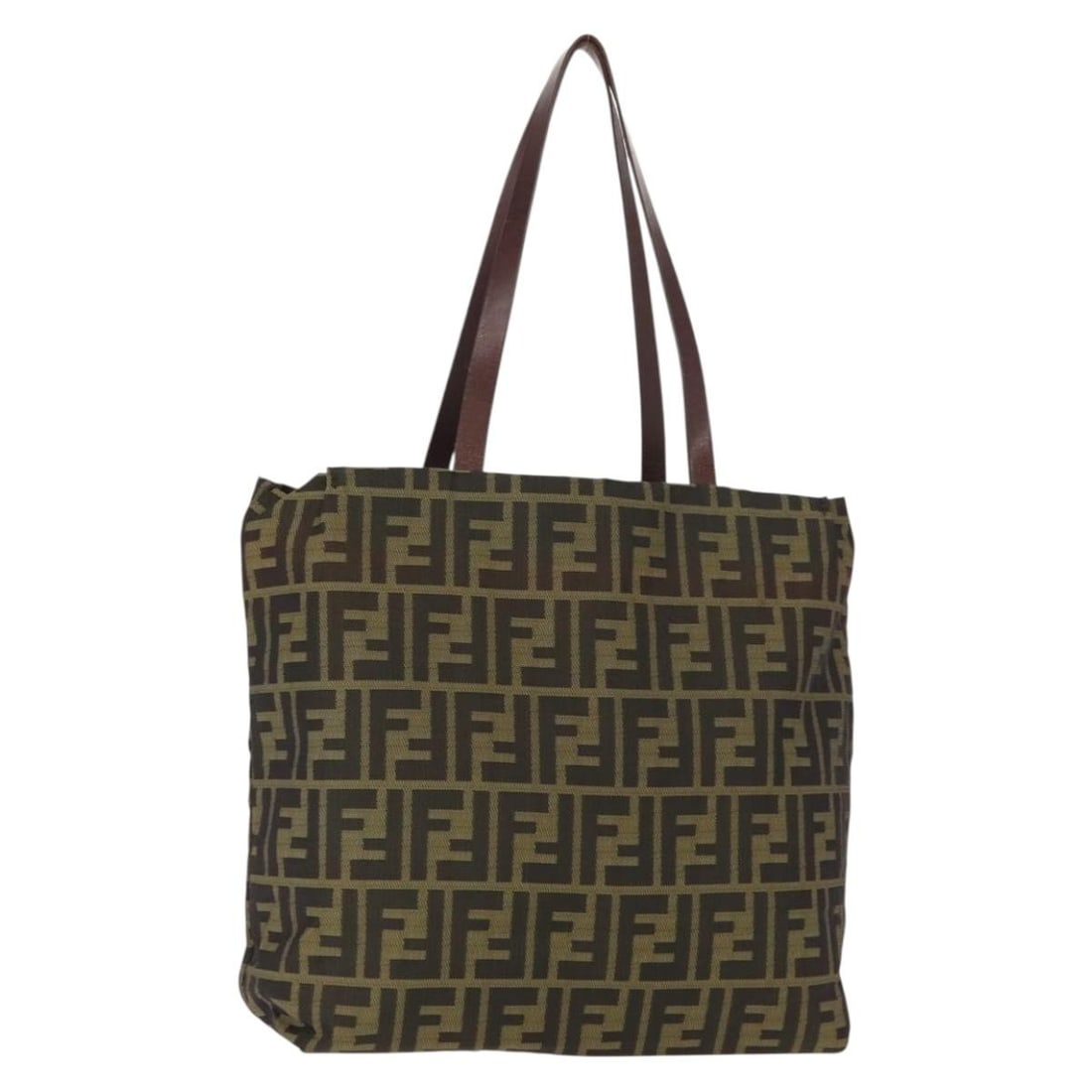 FENDI Zucca Canvas Tote Bag Black Brown Made in Italy (1 of 18)