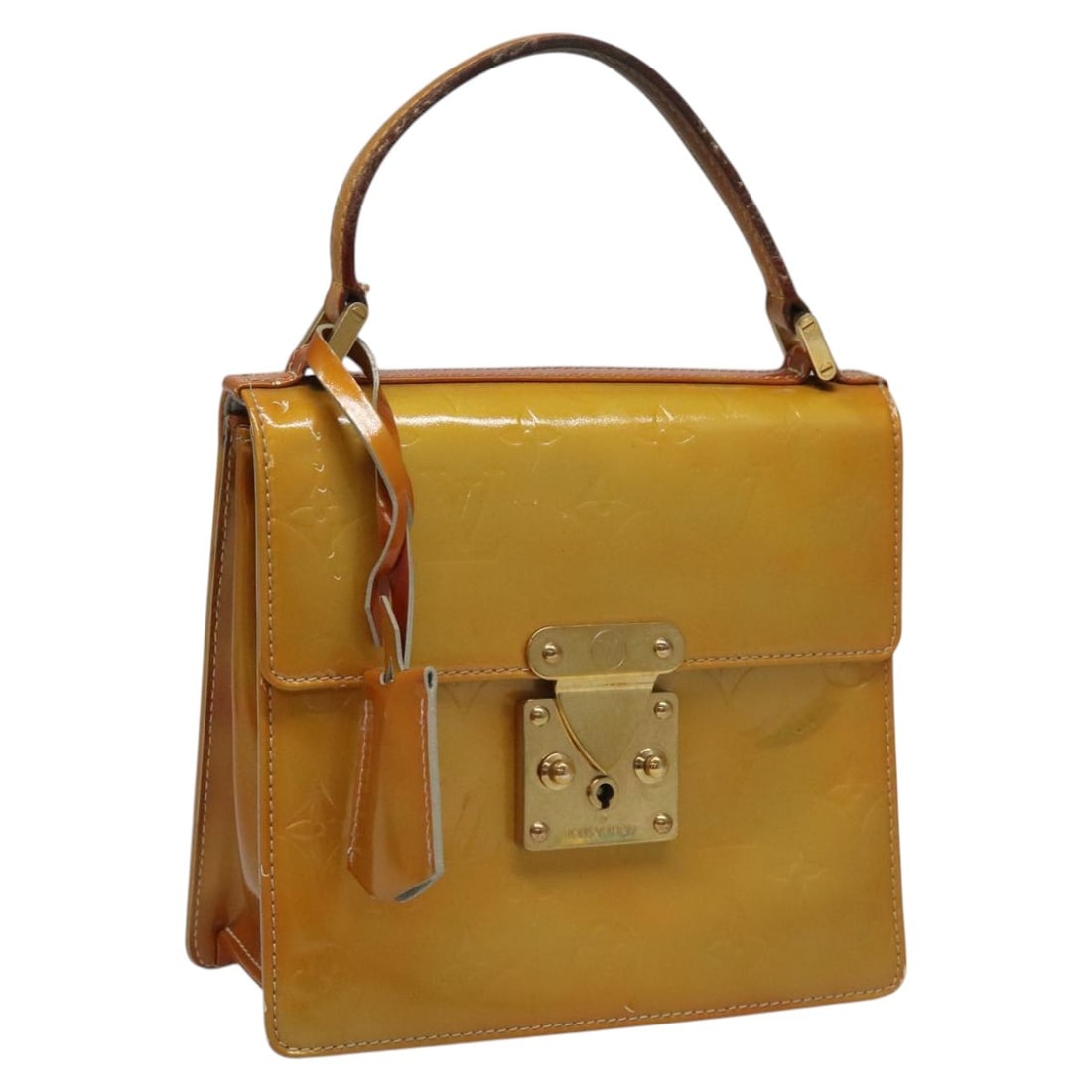 Louis Vuitton Spring Street Gris Monogram Vernis Patent Leather Handbag M91029 (1 of 18)