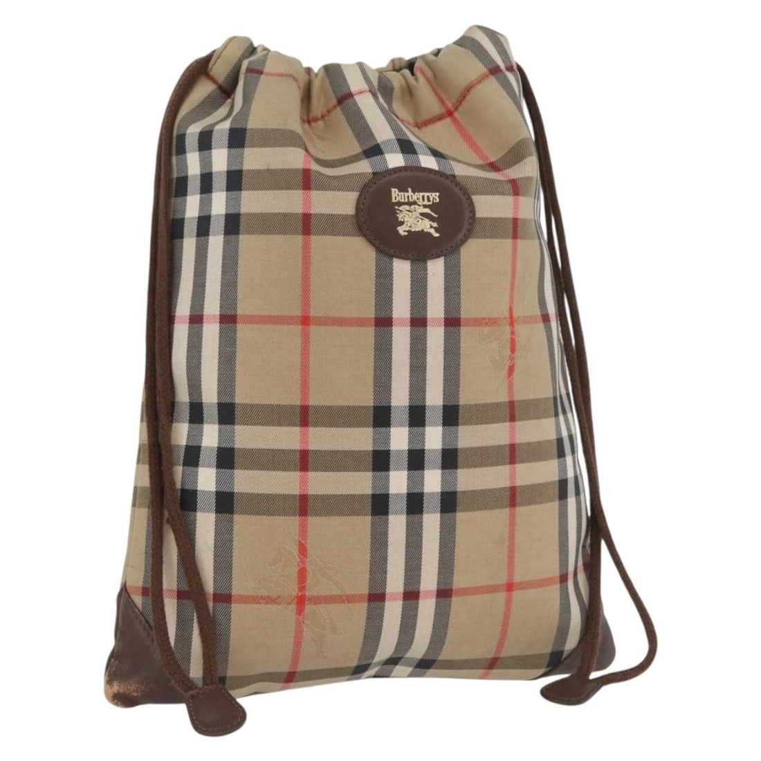 Beige Canvas Nova Check Pouch by Burberrys for Women (1 of 17)