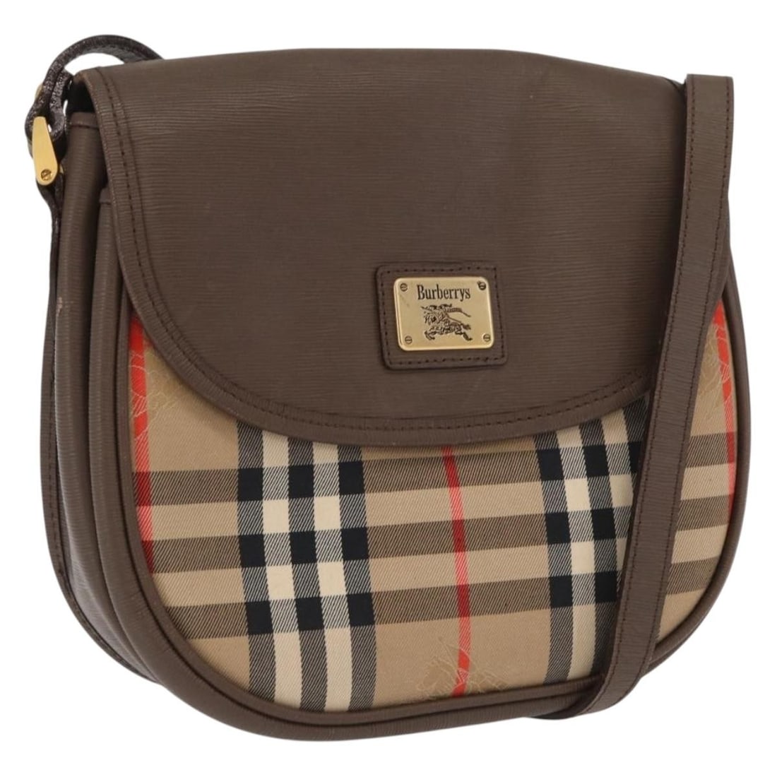 Burberrys Beige Canvas Nova Check Women's Shoulder Purse (1 of 18)