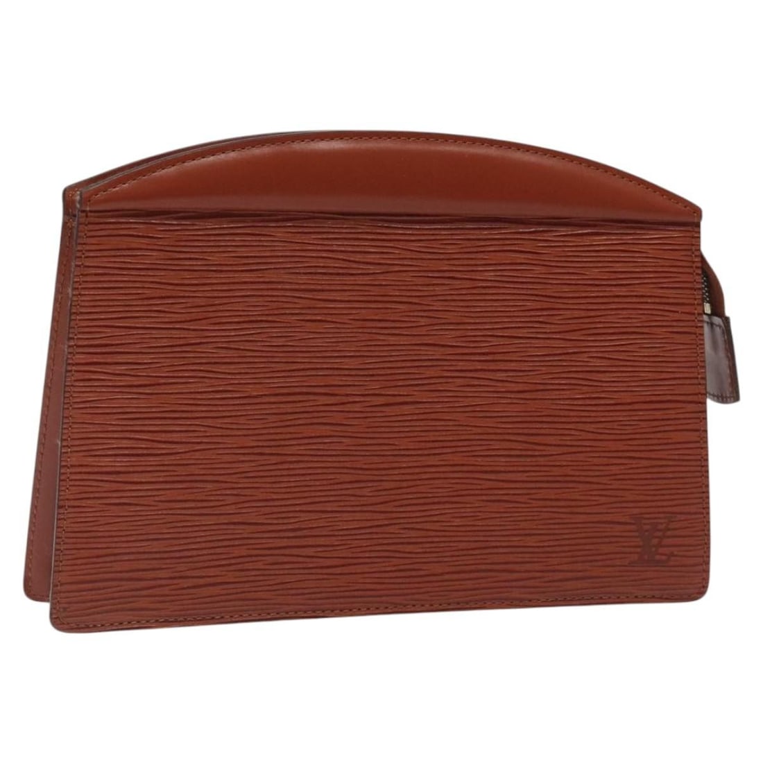 Louis Vuitton Epi Leather Brown Trousse Crete Women's Pouch M48403 France: Louis Vuitton Epi Leather Brown Trousse Crete Women's Pouch M48403 France This LOUIS VUITTON Epi Trousse Crete pouch is crafted from brown Epi leather and designed for women. The pouch features a stru