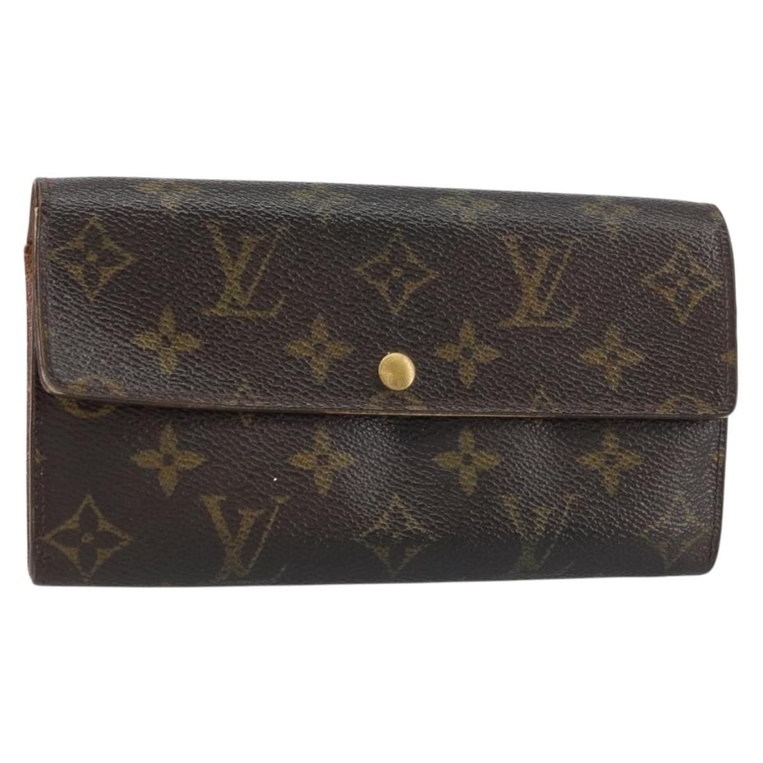 LOUIS VUITTON Monogram Pochette Wallet M61725 Auth France (1 of 18)