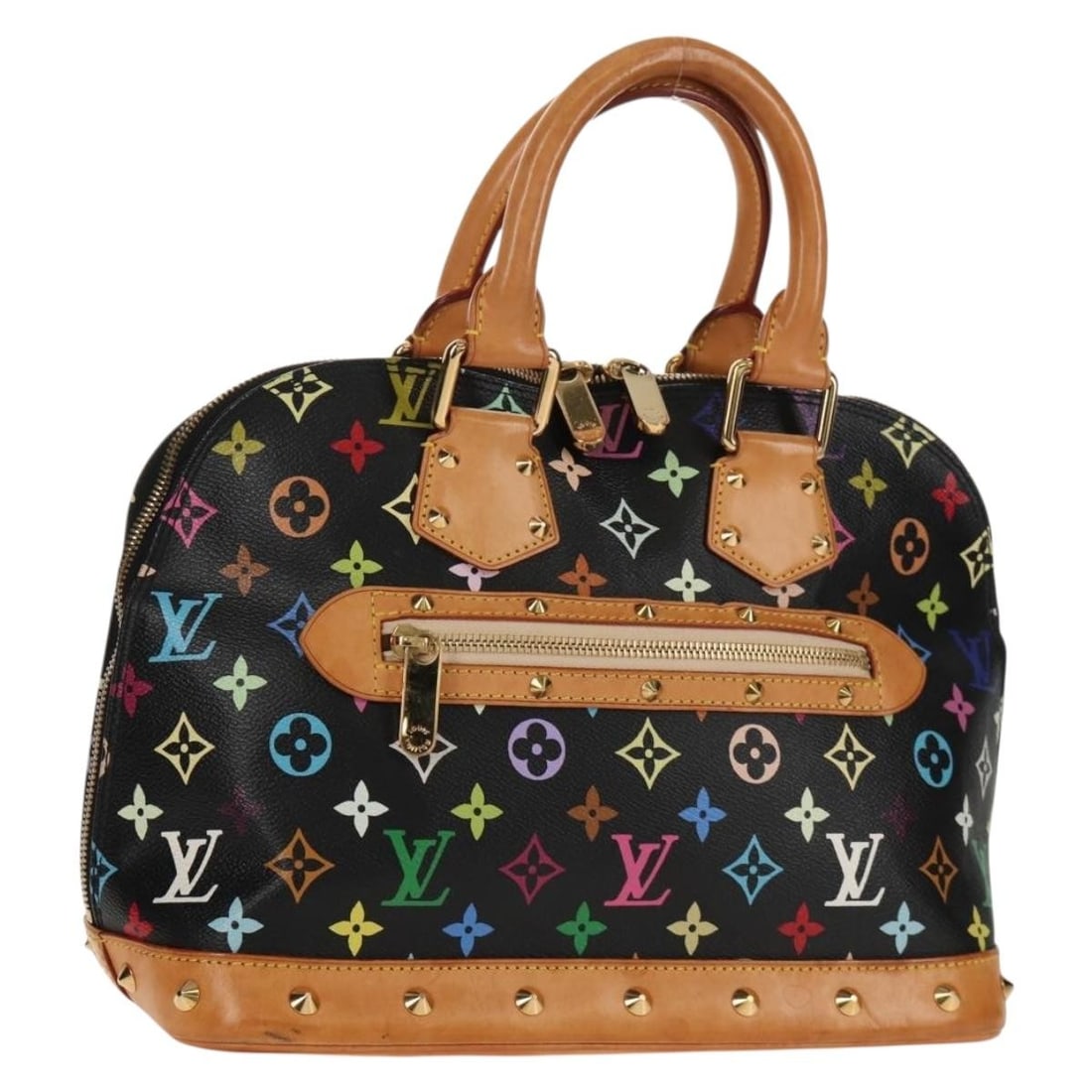 LOUIS VUITTON Monogram Multicolor Alma PM Hand Bag Black M40444 Auth: LOUIS VUITTON Monogram Multicolor Alma PM Hand Bag Black M40444 Auth This Louis Vuitton Monogram Multicolor Alma PM Hand Bag is a stylish accessory crafted from Monogram Multicolor Canvas. The exterio