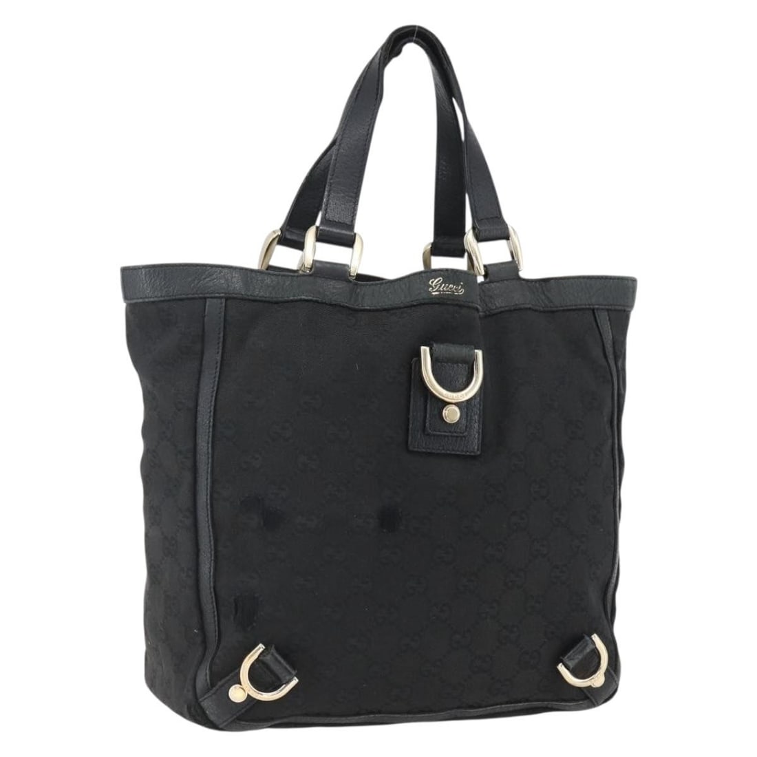 Black Gold GG Canvas Abbey Tote by Gucci Model 130739 (1 of 18)