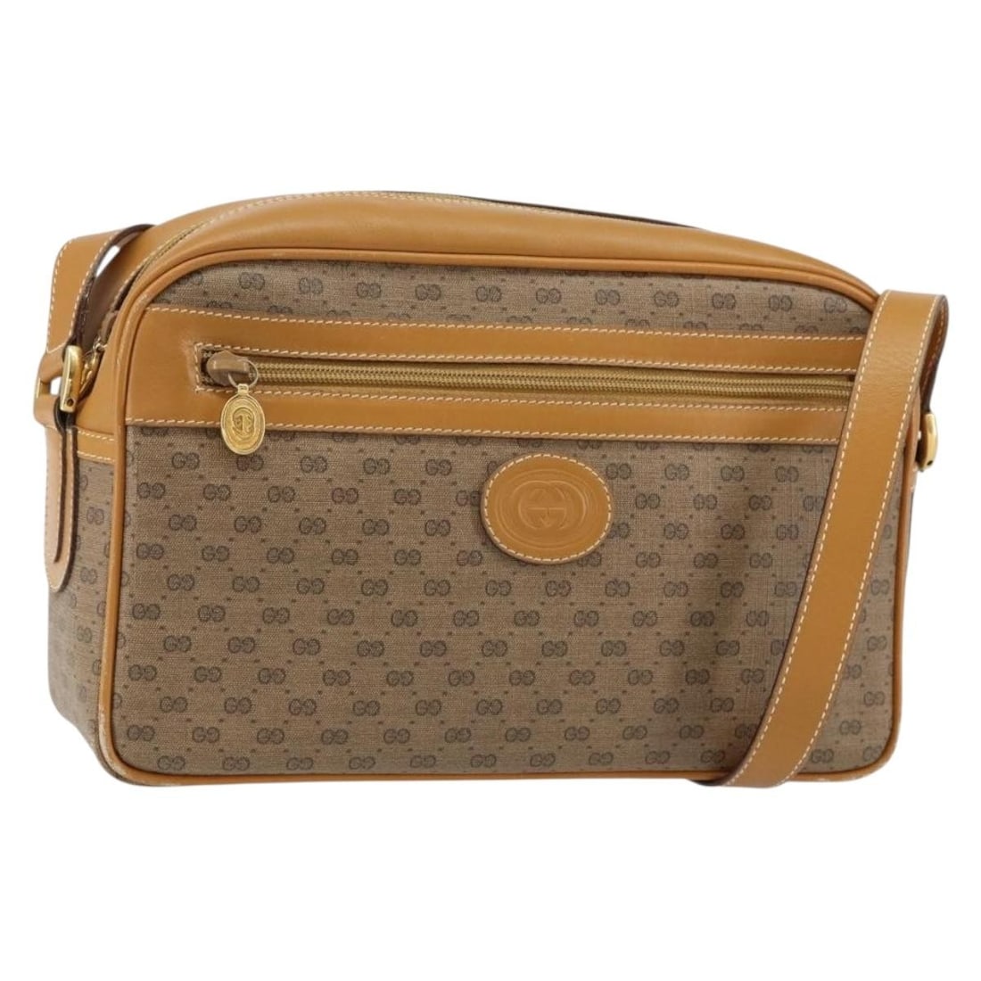 GUCCI Micro GG Supreme PVC Shoulder Bag Beige Gold 001 113 0942 Auth (1 of 18)