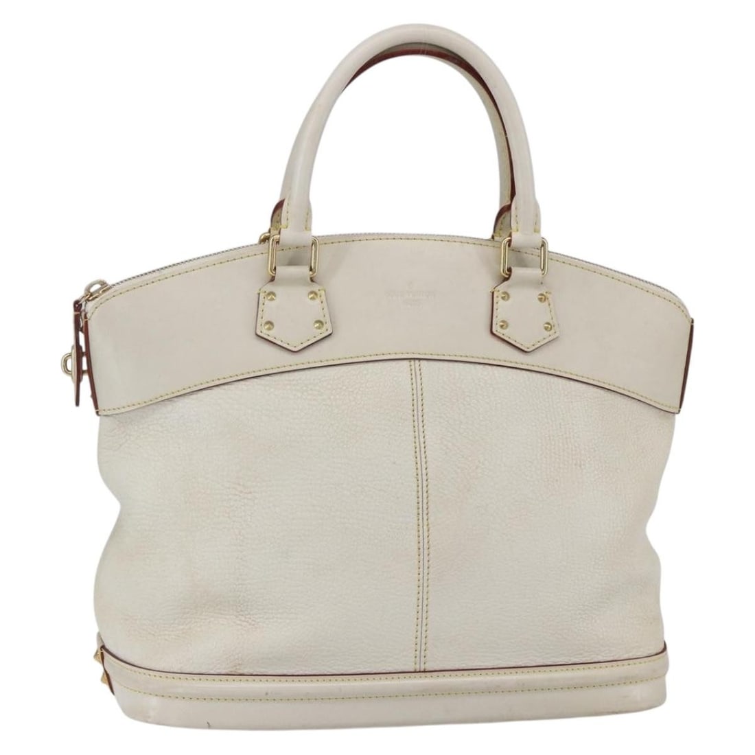 LOUIS VUITTON Suhari Rock It PM White Leather Hand Bag M91887 Auth (1 of 18)