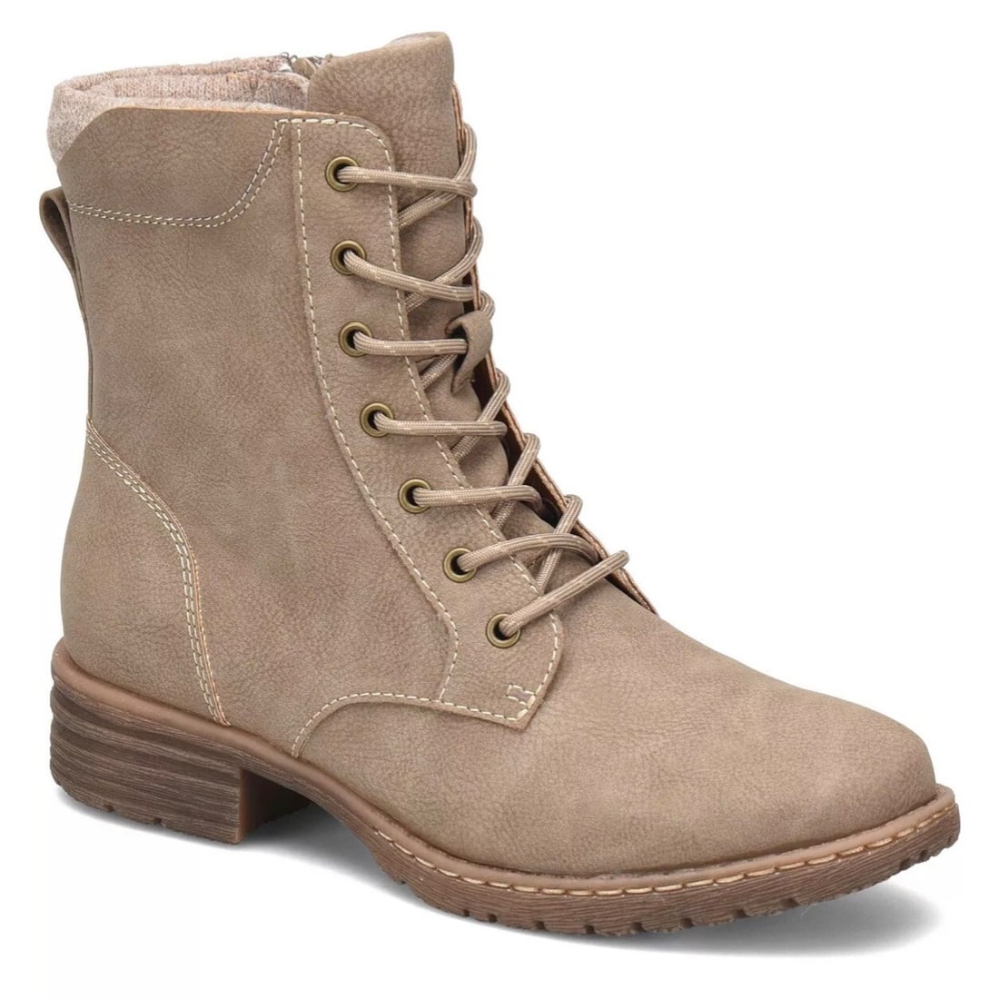 B.O.C. Claudia Taupe Comfort Bootie Women's 6.5 Round Toe Zipper (1 of 6)