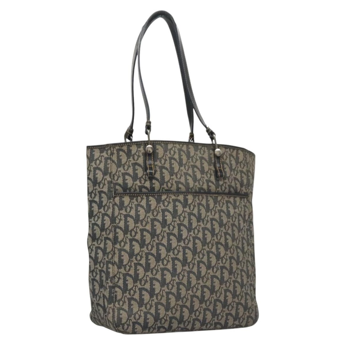 Navy Trotter Canvas Christian Dior Tote Bag for Women Italy: Navy Trotter Canvas Christian Dior Tote Bag for Women Italy This Christian Dior Trotter Canvas Tote Bag features a navy canvas exterior with the signature Trotter pattern. Designed for women, the tote