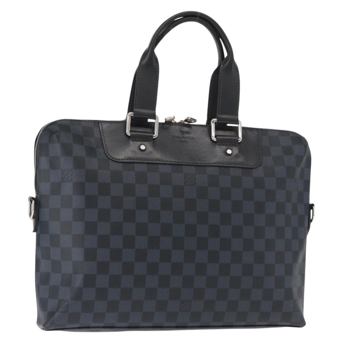 LOUIS VUITTON Damier Cobalt Porte Documents Jules Bag N41589 Auth (1 of 18)