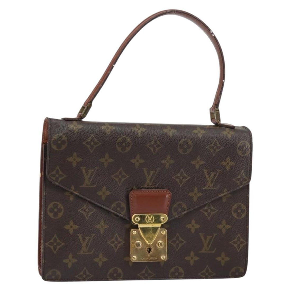LOUIS VUITTON Monogram Concorde Hand Bag M51190 Auth France (1 of 18)