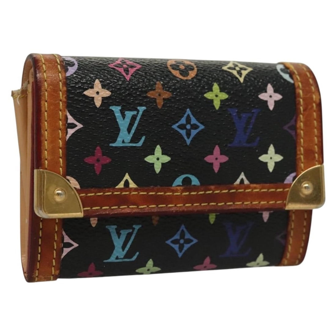 LOUIS VUITTON Monogram Multicolor Coin Purse M92656 Authentic (1 of 18)