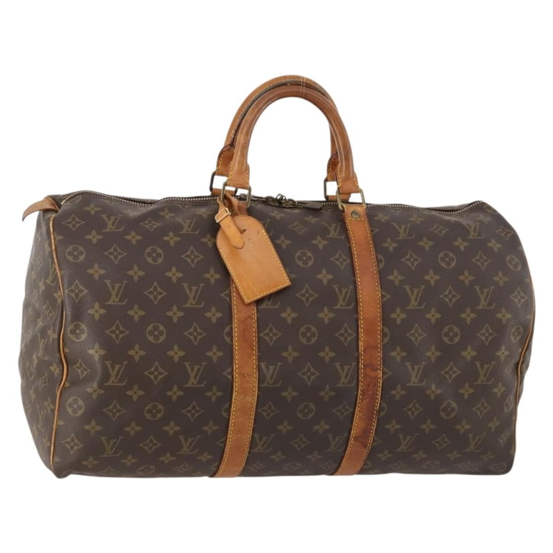 Louis Vuitton Monogram Keepall 50 Canvas Boston Travel Bag M41426 France: Louis Vuitton Monogram Keepall 50 Canvas Boston Travel Bag M41426 France This Louis Vuitton Monogram Keepall 50 Boston Bag features the iconic monogram canvas exterior and is designed for women. The b
