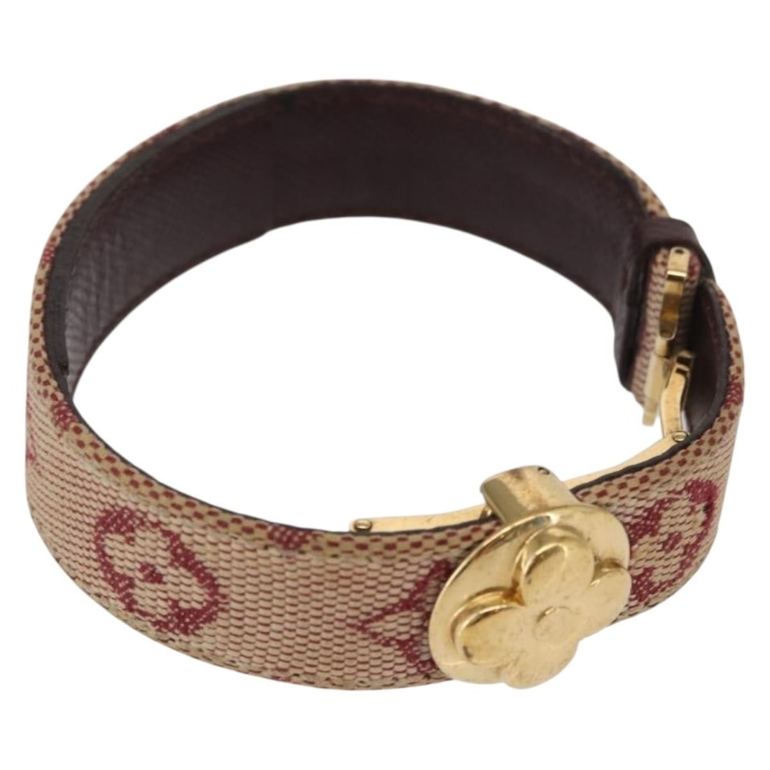 Red Monogram Mini Canvas Goodluck Bracelet by Louis Vuitton M64542 (1 of 12)