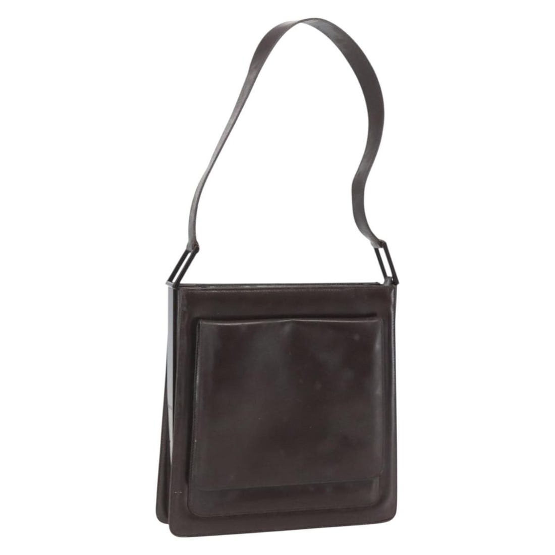 Brown Leather Gucci Shoulder Bag Italy Model 160297 (1 of 18)