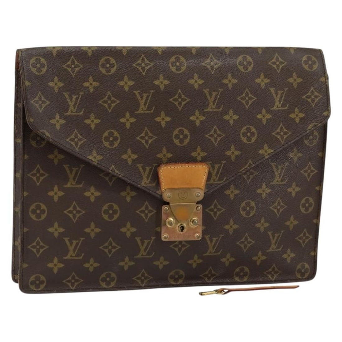 LOUIS VUITTON Monogram Porte Documents Senatur Briefcase M53335 Auth (1 of 18)