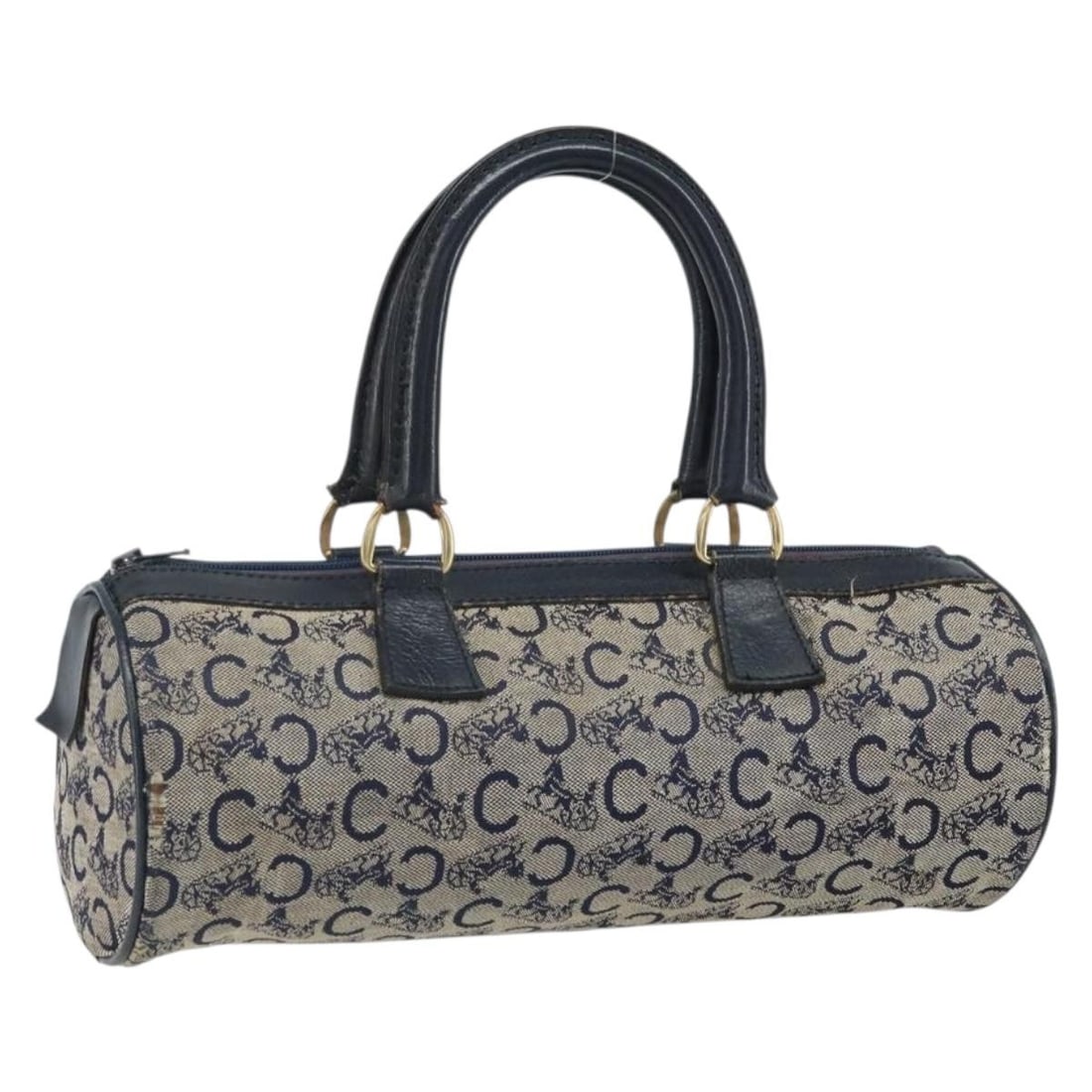 Celine Sulky Navy Canvas Handbag Made in France (1 of 18)