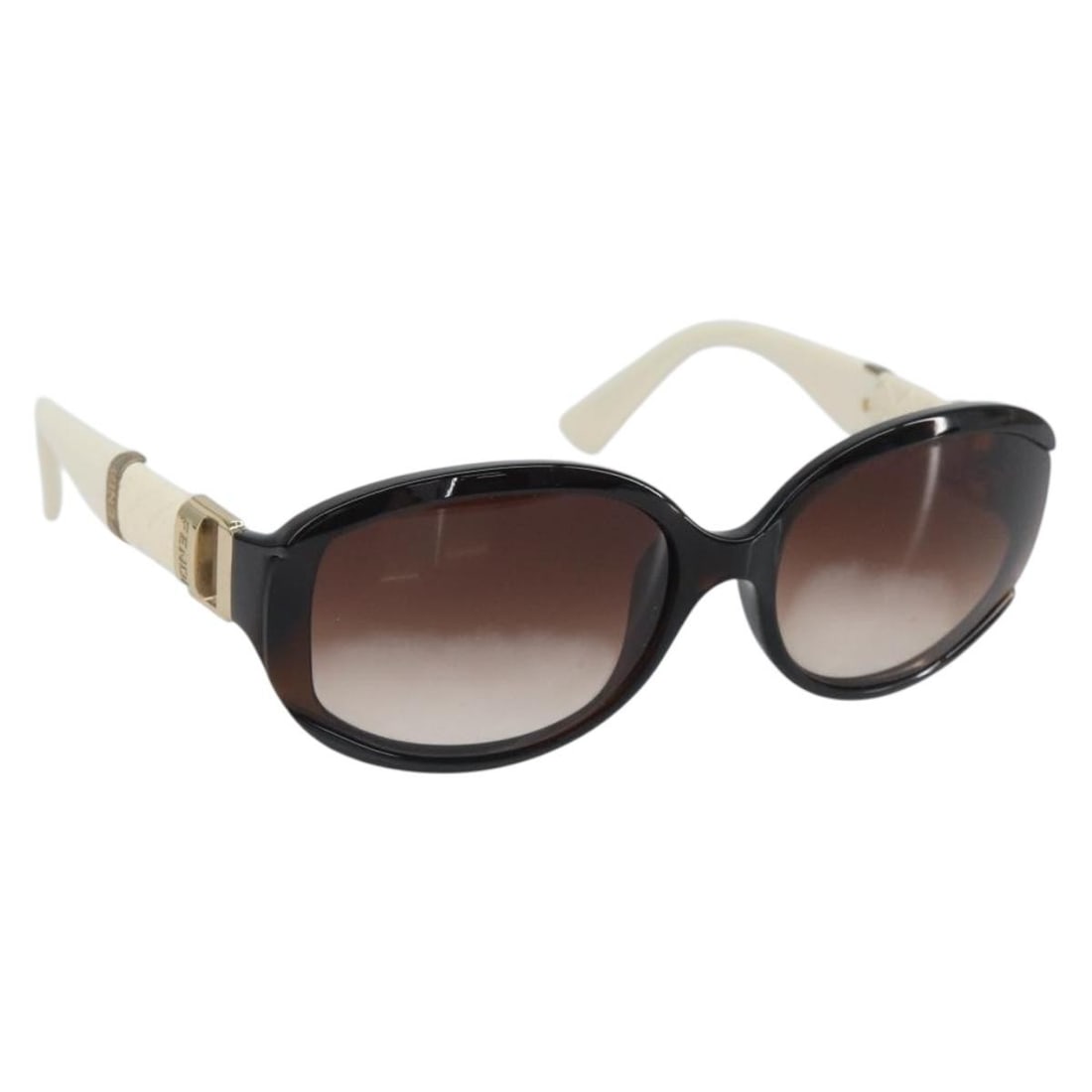 Brown Plastic FENDI Sunglasses with Case for Women (1 of 13)