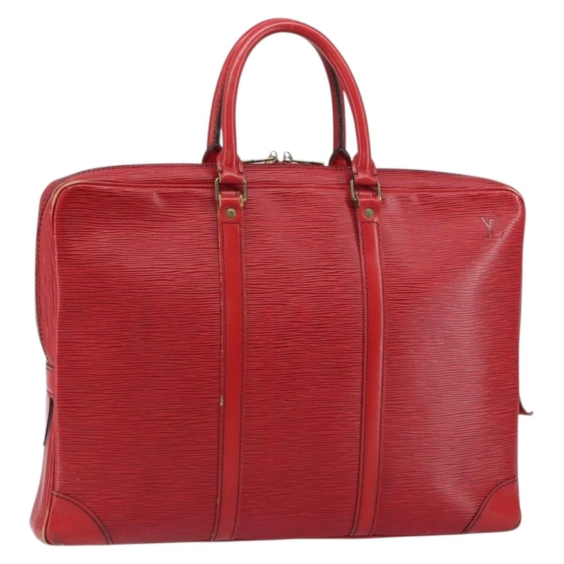 Red Epi Leather Porte Documents Voyage Business Bag by Louis Vuitton M54477: Red Epi Leather Porte Documents Voyage Business Bag by Louis Vuitton M54477 This Louis Vuitton Epi Porte Documents Voyage business bag features a durable red Epi leather exterior and is designed for p