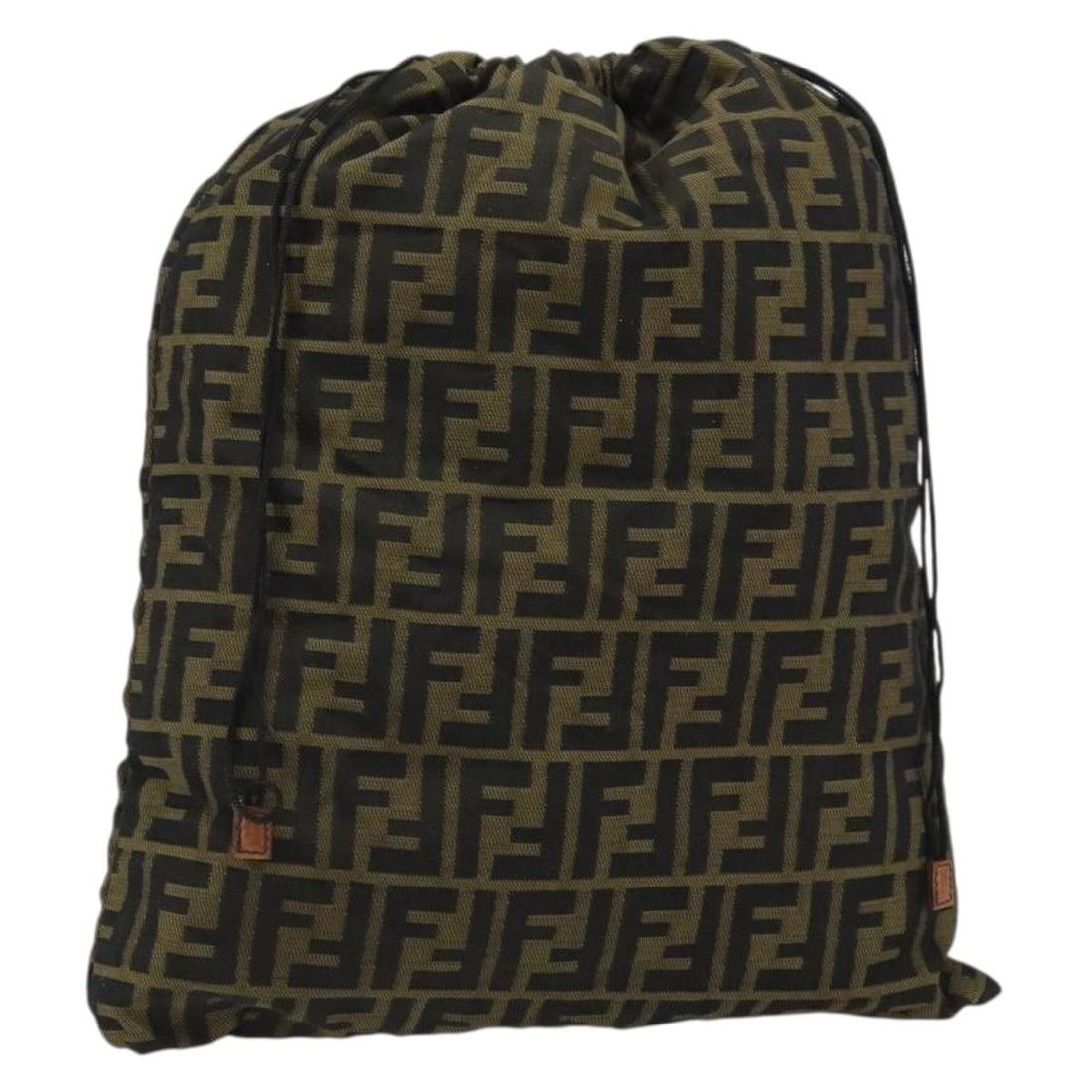 Fendi Brown and Black Zucca Canvas Backpack Purse (1 of 16)