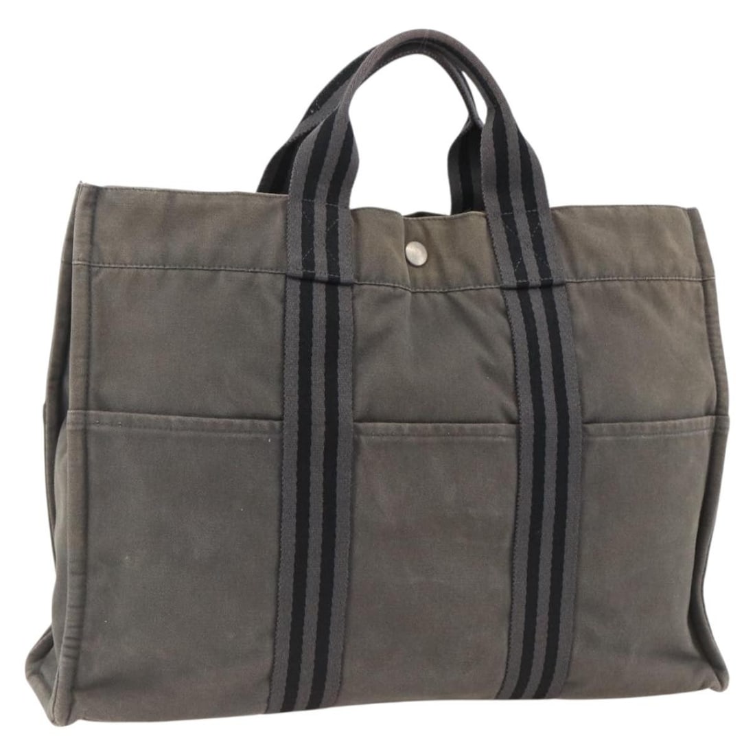 Fourre Tout MM Gray Canvas Tote by Hermes for Women (1 of 18)