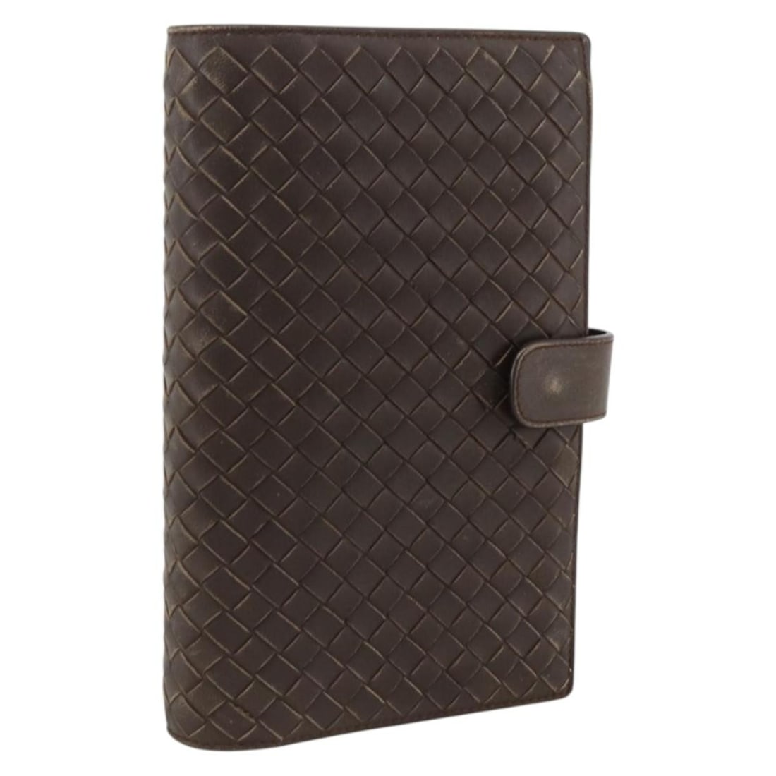 Brown Leather Intrecciato Day Planner Cover by Bottega Veneta (1 of 18)