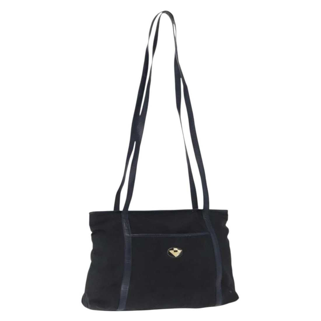 Bottega Veneta Navy Nylon Women's Shoulder Bag from Italy: Bottega Veneta Navy Nylon Women's Shoulder Bag from Italy This Bottega Veneta shoulder bag features a navy nylon exterior and is designed for women. Made in Italy, it offers a spacious interior and pr