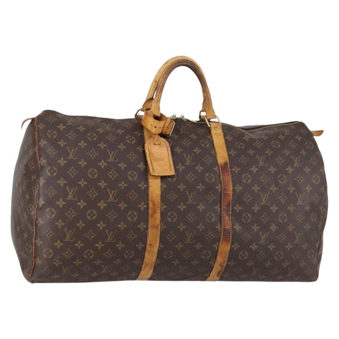 LOUIS VUITTON Monogram Keepall 60 Boston Bag M41422 Auth (1 of 18)